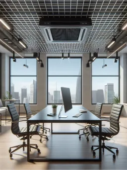 Air conditioning installed in a home gym