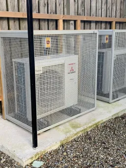 Air conditioning installed in a home gym